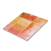 Reeks waterverf abstracte hand geschilderd 4 tegeltje (Zijkant)