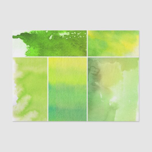 Reeks waterverf abstracte handbeschilderd tissuepapier (Voorkant)