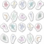 Reeks waterverf bouquets sticker (Voorkant)