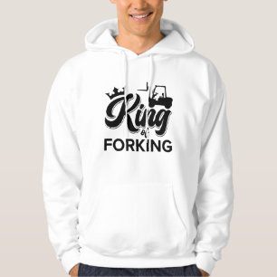 Reeks werknemers van vorkheftruckchauffeur hoodie