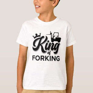 Reeks werknemers van vorkheftruckchauffeur t-shirt