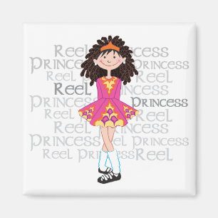 Reel Brunette Magnet Magneet