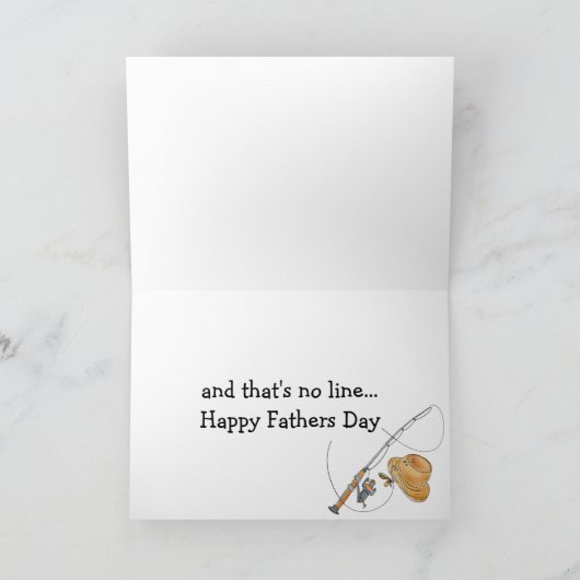 Reel Cool Dad Fathers Day Gevist Pun Kaart (Binnen)