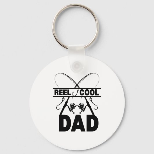 Reel Cool Dad Gevist T-shirt Sleutelhanger (Voorkant)