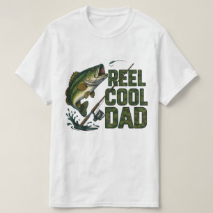 Reel Cool Dad Grappig Gevist Vaderdag T-shirt