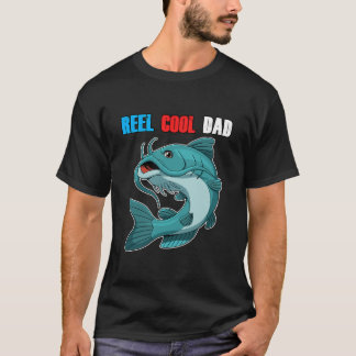Reel Cool Dad Shirt Papa Fathers Day Vist