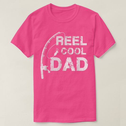 Reel Cool Dad T Viste papa Vaderdag  T-shirt (Design voorkant)