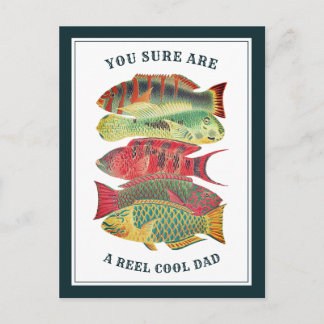 Reel Cool Dad Vaderdag | wit Briefkaart