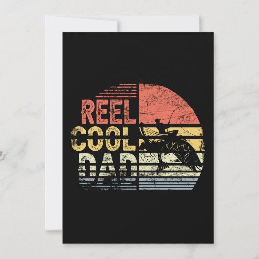 Reel Cool Dad Vissen Lover Kaart (Voorkant)