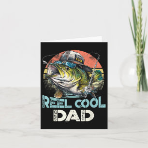 Reel Cool Dad Vist Retro Vaderdag Kaart
