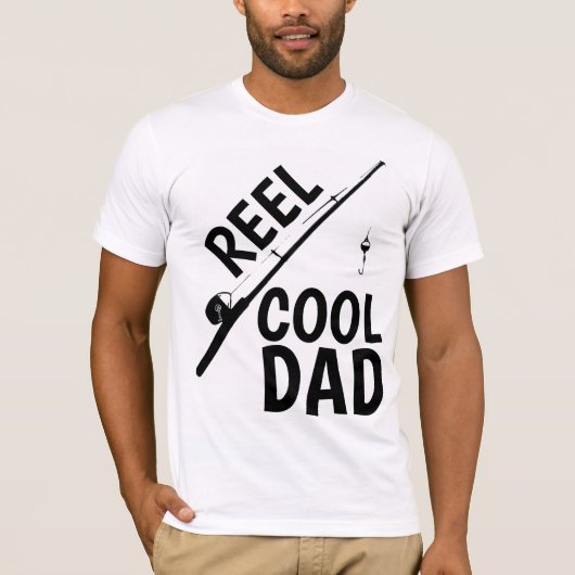 REEL COOL DAD VIST T-SHIRTS (Voorkant)