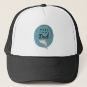 Reel Cool Dad Vist Trucker Hat Trucker Pet (Voorkant)