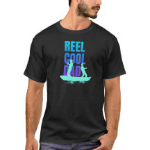 Reel Cool Dad zwart T-shirt voor Vaderdag