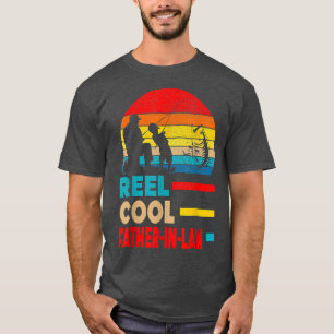 Reel Cool Father in Law Fisherman Dad Father Day T-shirt