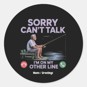 Reel Cool Funny Dad Gevist Perfect Gift Ronde Sticker