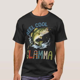 Reel Cool Glamma Vissen Glamma Verjaardag T-shirt