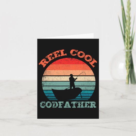 Reel Cool Godfather Vist grappige retro Kaart (Voorkant)
