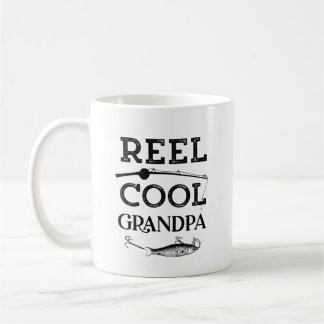 Reel Cool Grandpa Funny Vist Pun Grandpa Mannen Koffiemok