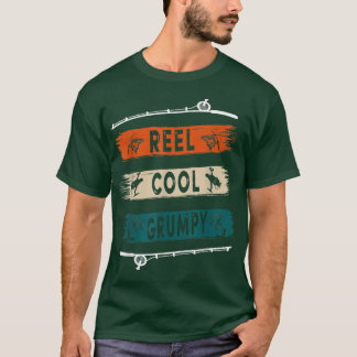 Reel Cool Grumpy Fisherman Funny Vist T-shirt