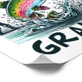 Reel Cool Oma Verjaardagsfeestje Vissend Poster (Hoek)