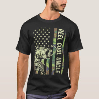 Reel Cool oom Camouflage Amerikaanse vlag Funny Un T-shirt