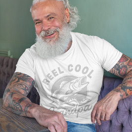 Reel cool opa vissen vaders dag t-shirt