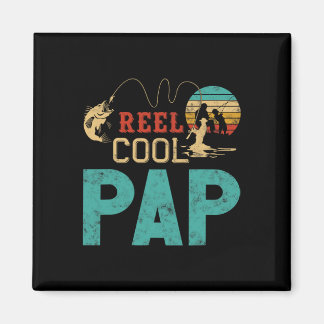 Reel Cool Pap Fishing Father’s Day Gift For Fisher Magneet