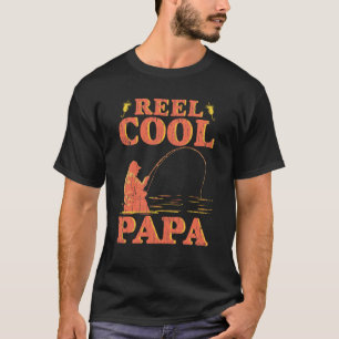 Reel Cool Papa Funny Vissen Vaderdag T-shirt
