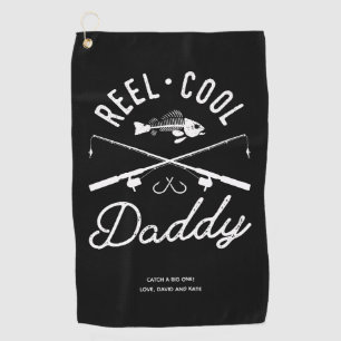 Reel Cool Papa Gepersonaliseerde Geviste handdoeke Golfhanddoek
