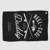 Reel Cool papa serviette de pêche personnalisée (Horizontal)