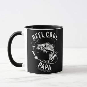 Reel Cool Papa Vist papa Gifts Vaderdag Mok