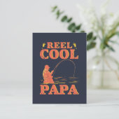 Reel Cool Papa Vist papa Vaderdag Briefkaart (Staand voorkant)