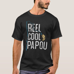 Reel Cool Papou vintage grappige geschenken voor v T-shirt