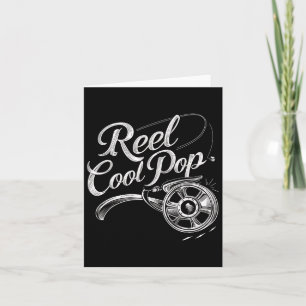 Reel Cool Pop Vist Opa Gifts Grappig Graphic Kaart