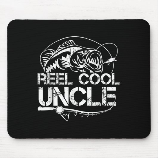 Reel Cool Uncle Fishing Daddy Fathers Day Dad For  Muismat (Voorkant)
