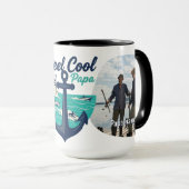 Reel Coole Papa - Scheeps- en diepzeevisserij ontw Mok (Voorkant rechts)