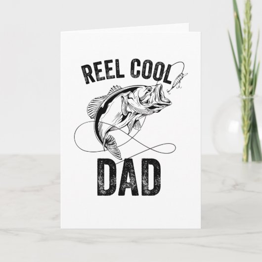 Reel Coole Papa Vaderdag Visgeschenk Visser Kaart (Voorkant)