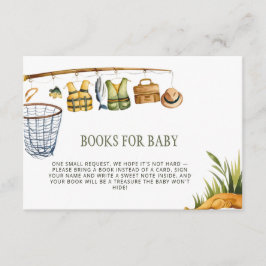 Reel Excited Little Fisherman Books for Baby Card Informatiekaartje