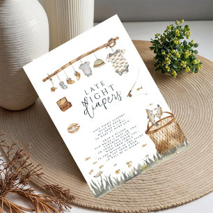 Reel Fun Fishing Late Night Diapers Baby Poster