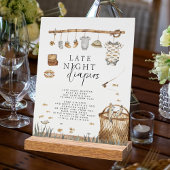 Reel Fun Fishing Late Night Diapers Panneau rustiq