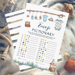 Reel Fun Gevist Baby shower Emoji Pictionary Game