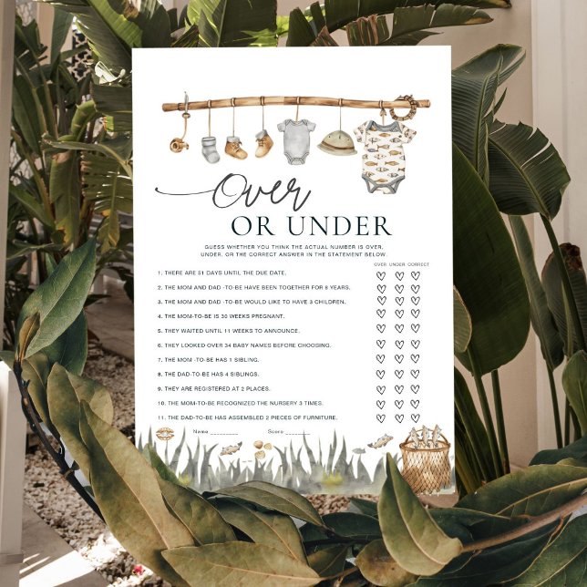 Reel Fun Gevist over of onder Baby shower spel (Creator heeft geüpload)