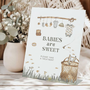 Reel Fun Vist baby's zijn lief Reclamebord Met Voetstuk
