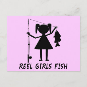 REEL GIRLS FISH BRIEFKAART