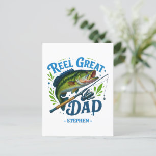 Reel Great Dad - Gevist Rod en Vis Briefkaart