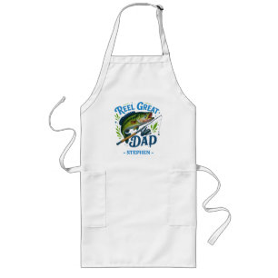 Reel Great Dad - Gevist Rod en Vis Lang Schort