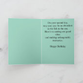 Reel in the Fun Birthday Kaart (Binnen)