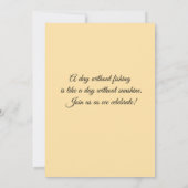 "Reel in the Fun: Save the Date Invitation Kaart (Achterkant)