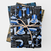 Reel Mannen Fisherman Collectie Inpakpapier Vel (In situ)