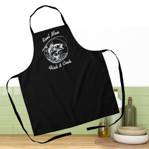 Reel Mannen Vis & Kook Grappige Koken Keuken Schort